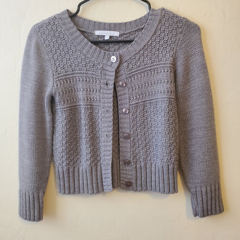 Crop knit sweater